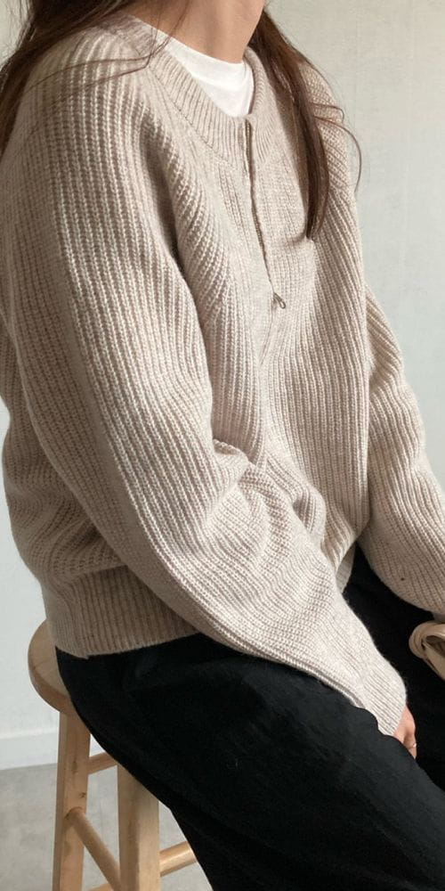 COCOJNISSI - Korean Children Fashion - #Kfashion4kids - Lever Hazzi Knit Zip-up
