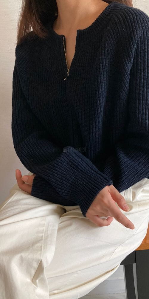 COCOJNISSI - Korean Children Fashion - #Kfashion4kids - Lever Hazzi Knit Zip-up - 4