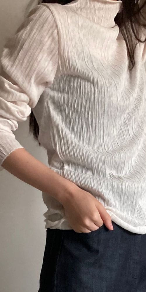 COCOJNISSI - Korean Children Fashion - #Kfashion4kids - Beal Wrinkle Half Turtleneck Tee - 2