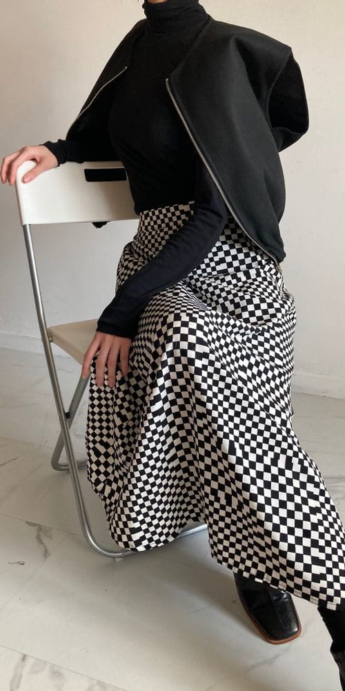 COCOJNISSI - Korean Children Fashion - #Kfashion4kids - Chess Chec A Line Skirt
