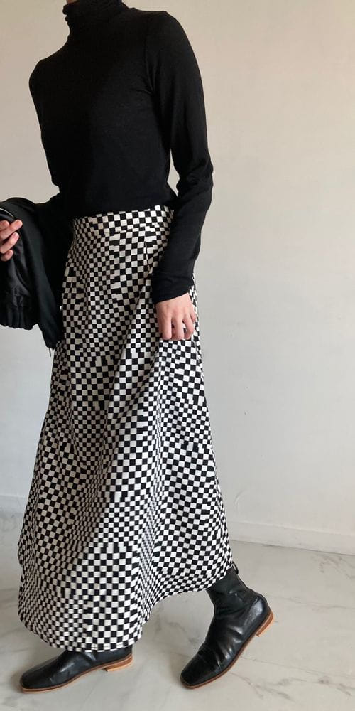 COCOJNISSI - Korean Children Fashion - #Kfashion4kids - Chess Chec A Line Skirt - 2