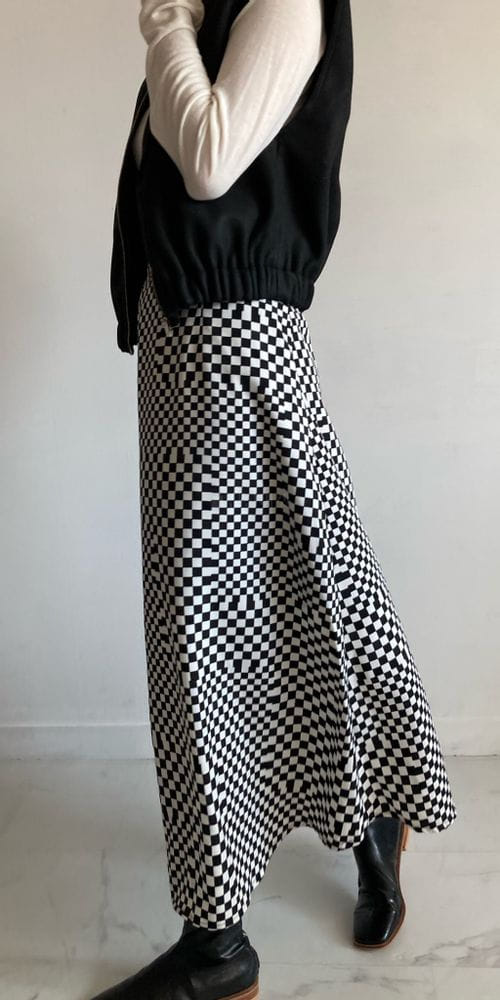 COCOJNISSI - Korean Children Fashion - #Kfashion4kids - Chess Chec A Line Skirt - 3