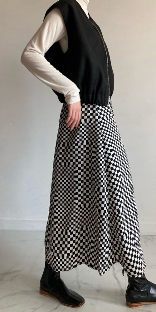 COCOJNISSI - Korean Children Fashion - #Kfashion4kids - Chess Chec A Line Skirt - 4