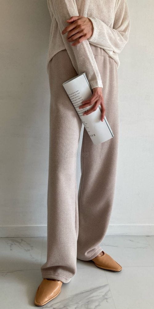 COCOJNISSI - Korean Children Fashion - #Kfashion4kids - Pony Banding Rib Knit Pants - 2