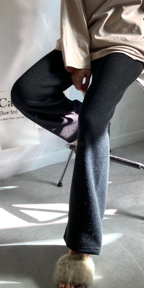 COCOJNISSI - Korean Children Fashion - #Kfashion4kids - Pony Banding Rib Knit Pants - 3