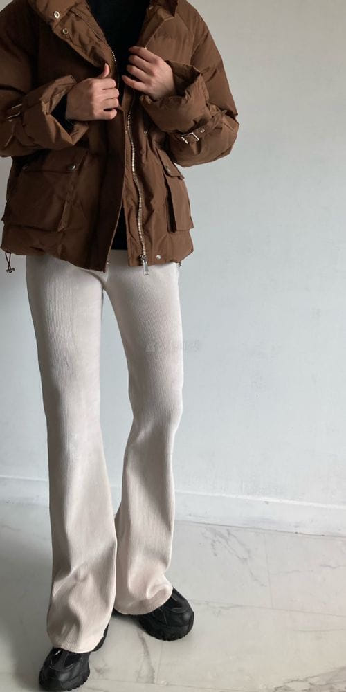 COCOJNISSI - Korean Children Fashion - #Kfashion4kids - Dabi Rib Bootscut Slim Banding Pants - 4