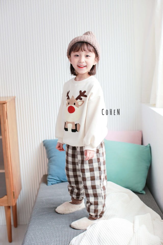 COHEN - Korean Children Fashion - #Kfashion4kids - Check Jogger Pants - 2