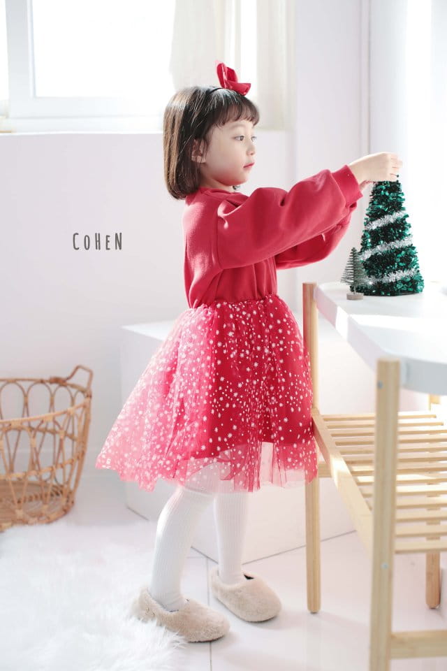 COHEN - Korean Children Fashion - #Kfashion4kids - Snow Flower One-piece - 2