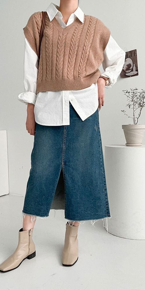 COLORANDCHOICE - Korean Children Fashion - #Kfashion4kids - Lamp Twist Vest