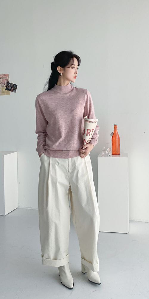 COLORANDCHOICE - Korean Children Fashion - #Kfashion4kids - Main Cash Half Turtleneck - 10