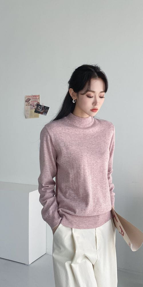 COLORANDCHOICE - Korean Children Fashion - #Kfashion4kids - Main Cash Half Turtleneck - 12