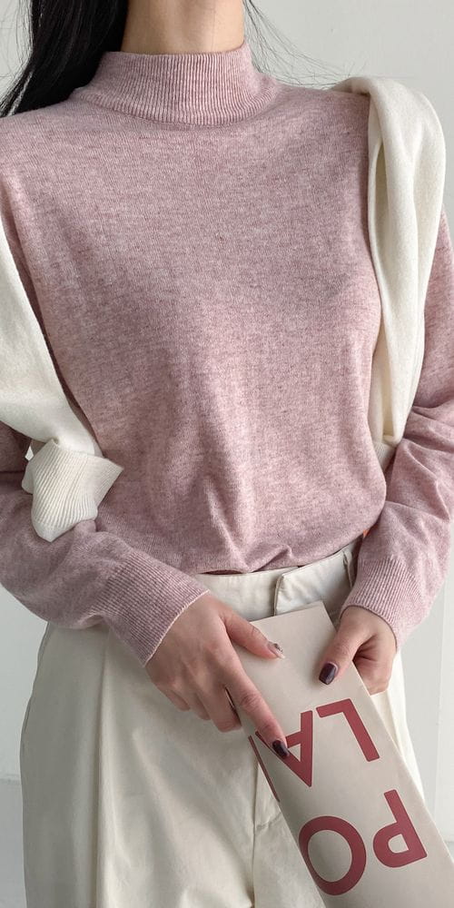COLORANDCHOICE - Korean Children Fashion - #Kfashion4kids - Main Cash Half Turtleneck - 6