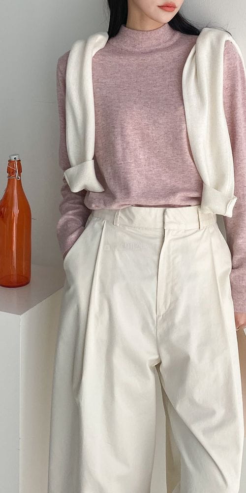 COLORANDCHOICE - Korean Children Fashion - #Kfashion4kids - Main Cash Half Turtleneck - 7