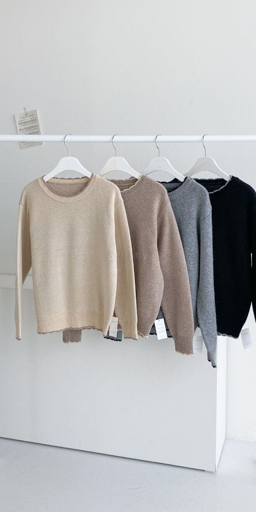 COLORANDCHOICE - Korean Children Fashion - #Kfashion4kids - Cash Color Knit Top