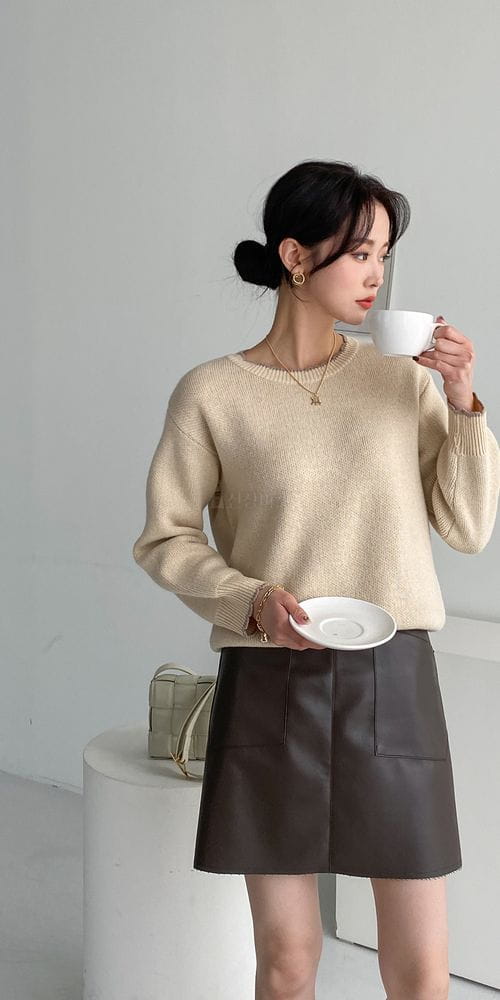 COLORANDCHOICE - Korean Children Fashion - #Kfashion4kids - Cash Color Knit Top - 6