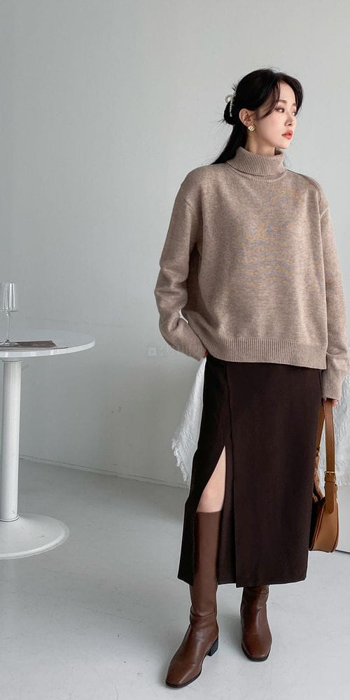 COLORANDCHOICE - Korean Children Fashion - #Kfashion4kids - Cash Turtleneck Tee - 10