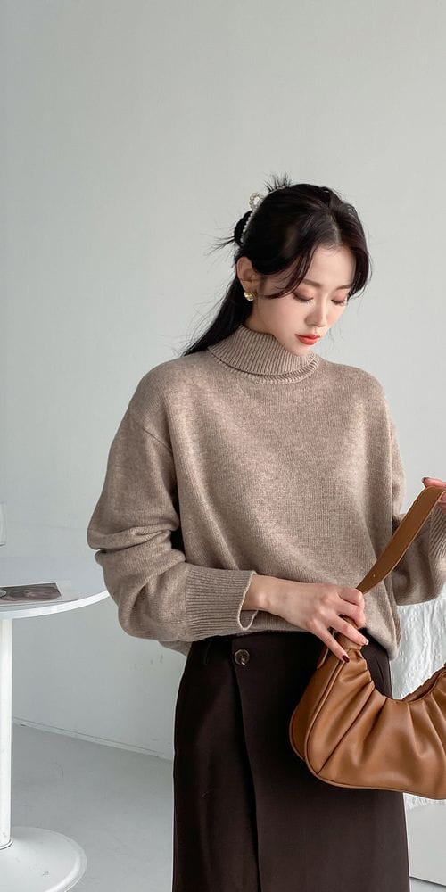 COLORANDCHOICE - Korean Children Fashion - #Kfashion4kids - Cash Turtleneck Tee - 3