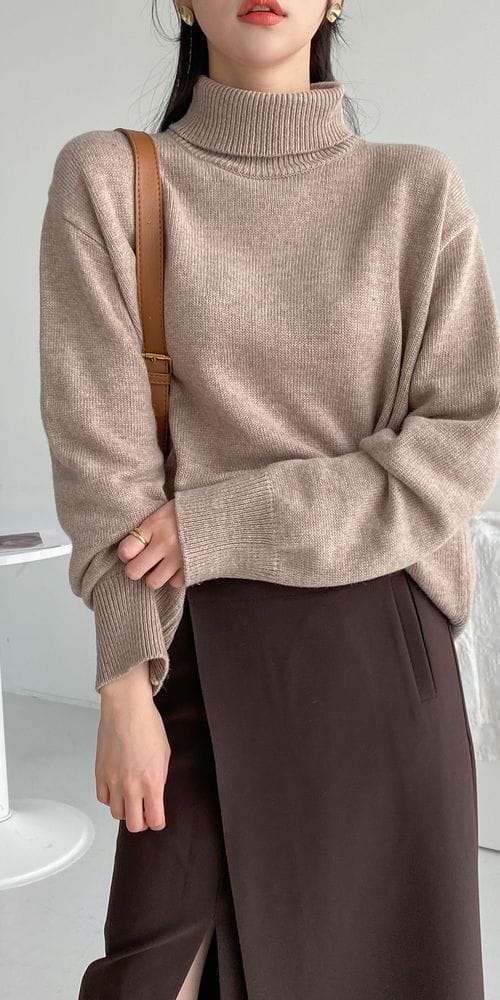COLORANDCHOICE - Korean Children Fashion - #Kfashion4kids - Cash Turtleneck Tee - 6
