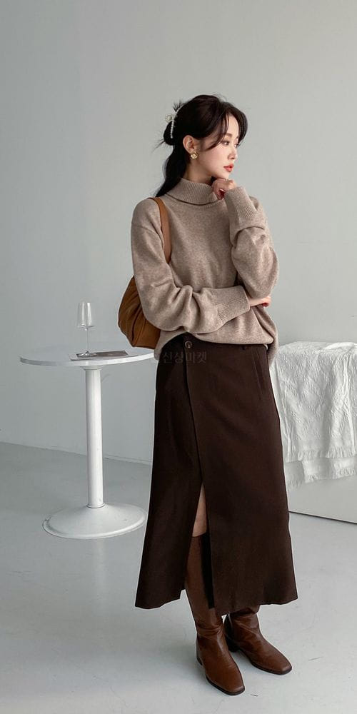COLORANDCHOICE - Korean Children Fashion - #Kfashion4kids - Cash Turtleneck Tee - 9