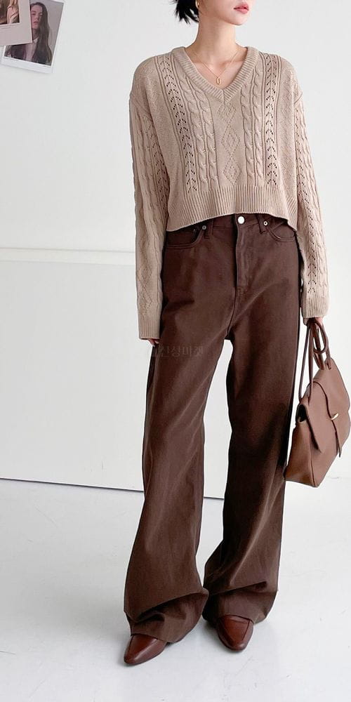COLORANDCHOICE - Korean Children Fashion - #Kfashion4kids - Scsi Crop Vknit Tee - 2