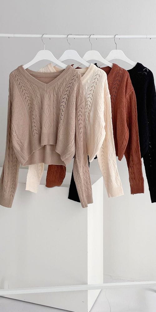 COLORANDCHOICE - Korean Children Fashion - #Kfashion4kids - Scsi Crop Vknit Tee - 4