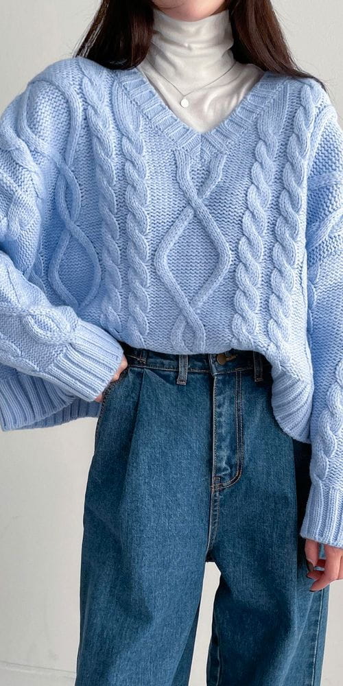 COLORANDCHOICE - Korean Children Fashion - #Kfashion4kids - An Crop V Knit Tee - 10
