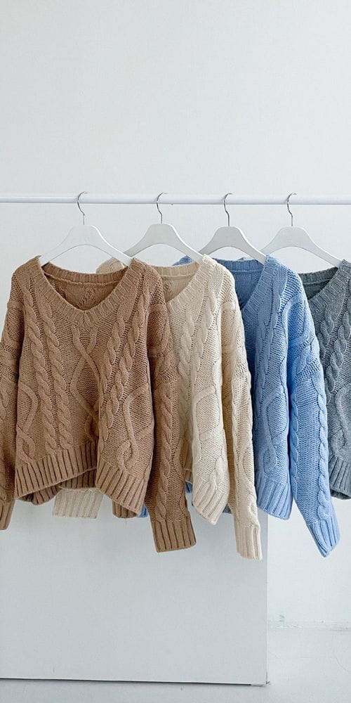 COLORANDCHOICE - Korean Children Fashion - #Kfashion4kids - An Crop V Knit Tee - 9
