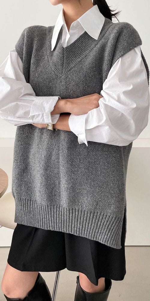 COLORANDCHOICE - Korean Children Fashion - #Kfashion4kids - Jane Slit Vest - 7