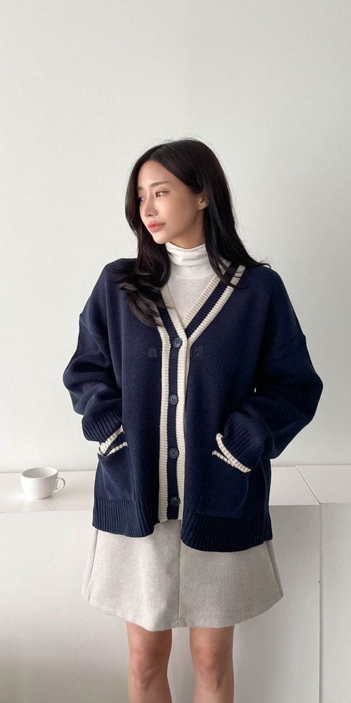 COLORANDCHOICE - Korean Children Fashion - #Kfashion4kids - Color Line Cardigan - 6
