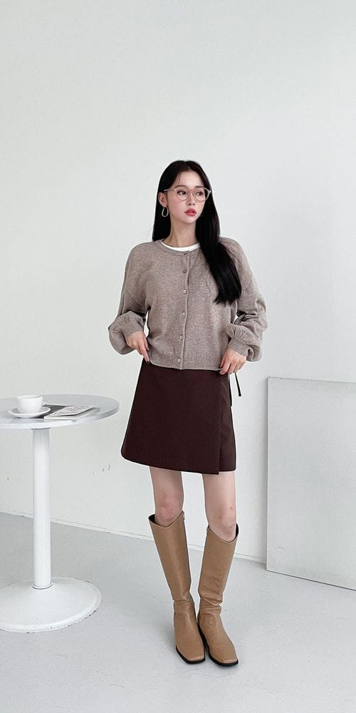 COLORANDCHOICE - Korean Children Fashion - #Kfashion4kids - Puff Ganjio Cardigan