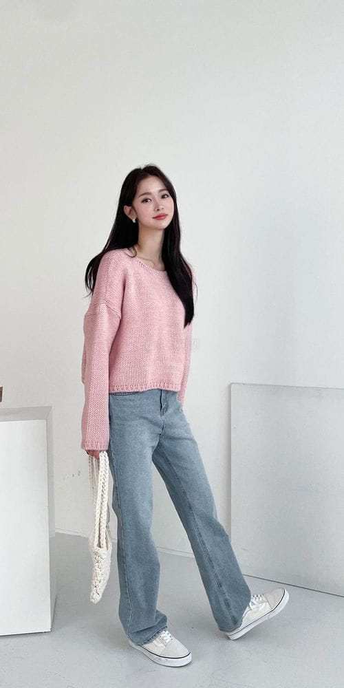 COLORANDCHOICE - Korean Children Fashion - #Kfashion4kids - Paparus Boat Neck Knit Tee - 3