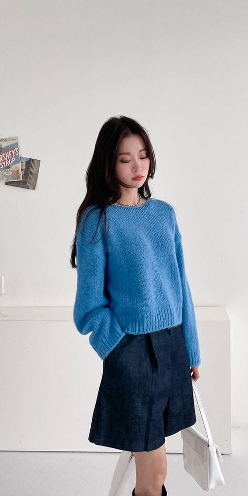 COLORANDCHOICE - Korean Children Fashion - #Kfashion4kids - Blending Alpaca Knit Tee - 5