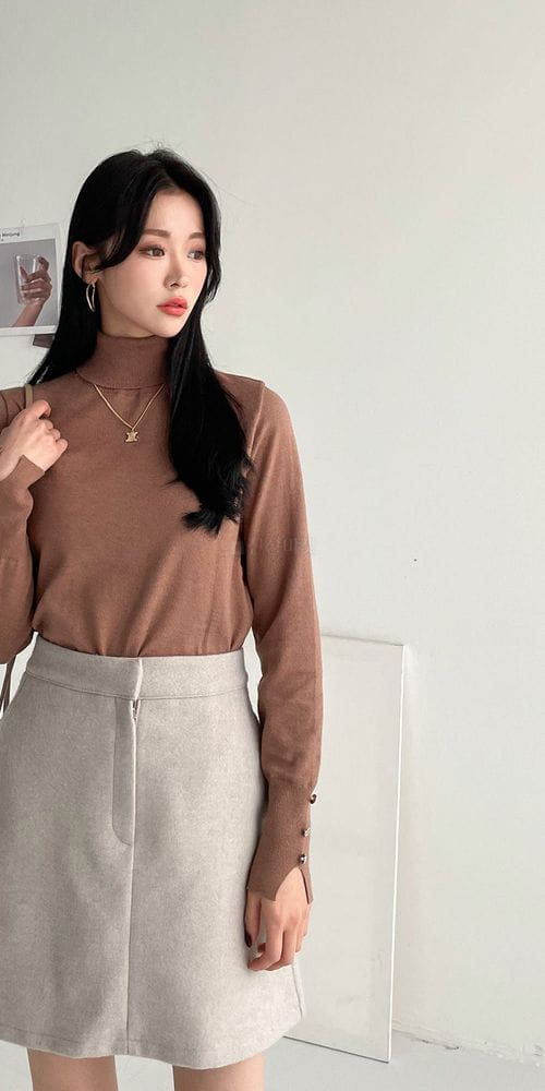 COLORANDCHOICE - Korean Children Fashion - #Kfashion4kids - Floor Turtleneck Tee - 8
