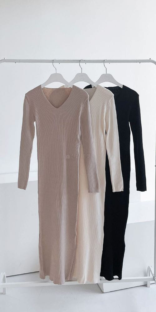 COLORANDCHOICE - Korean Children Fashion - #Kfashion4kids - Autumm Rib Long One-piece - 4