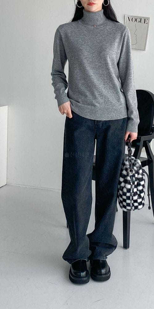 COLORANDCHOICE - Korean Children Fashion - #Kfashion4kids - Main Cash Turtleneck - 3