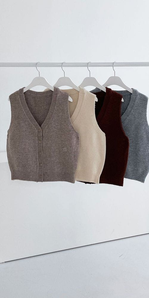 COLORANDCHOICE - Korean Children Fashion - #Kfashion4kids - Basic Button Vest - 4