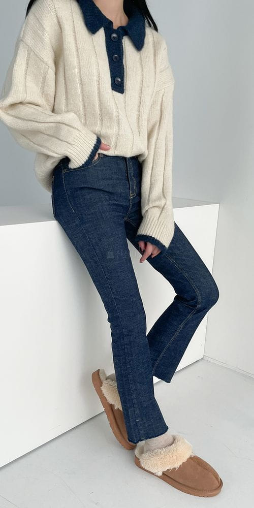 COLORANDCHOICE - Korean Children Fashion - #Kfashion4kids - Straight Bending Jeans - 11