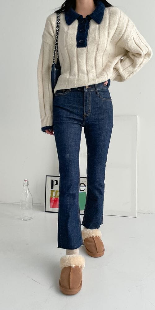 COLORANDCHOICE - Korean Children Fashion - #Kfashion4kids - Straight Bending Jeans - 3