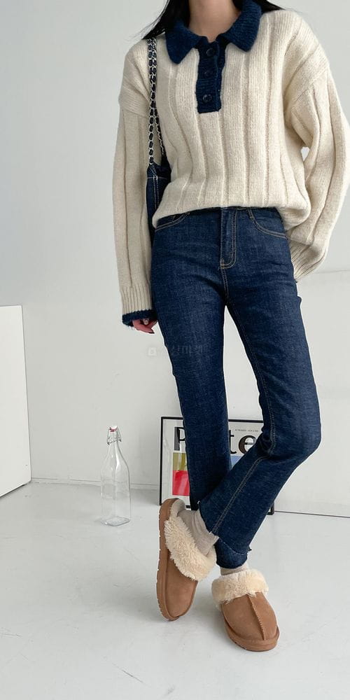 COLORANDCHOICE - Korean Children Fashion - #Kfashion4kids - Straight Bending Jeans - 9