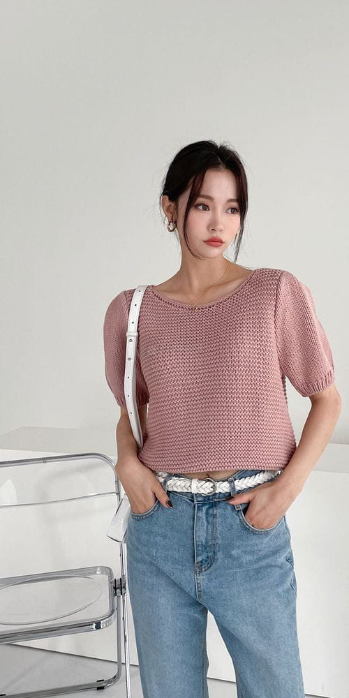 COLORANDCHOICE - Korean Children Fashion - #Kfashion4kids - Minja Puff Knit Tee