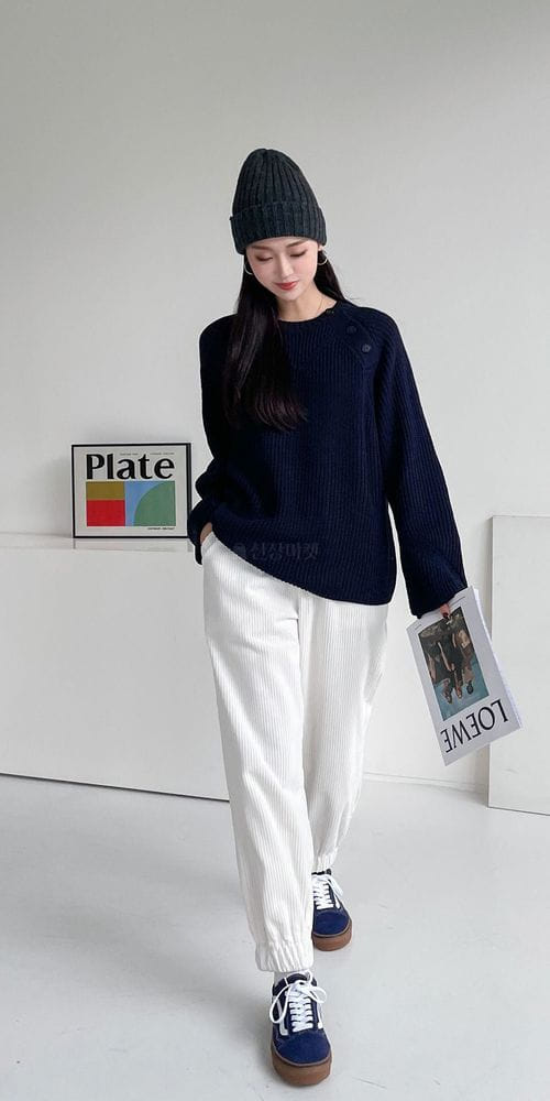 COLORANDCHOICE - Korean Children Fashion - #Kfashion4kids - Hazzi Raglan Button Knit Tee - 3