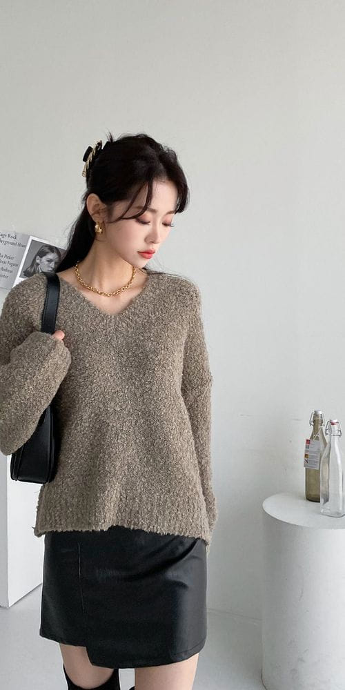 COLORANDCHOICE - Korean Children Fashion - #Kfashion4kids - Bookle Crop Vknit Top - 2