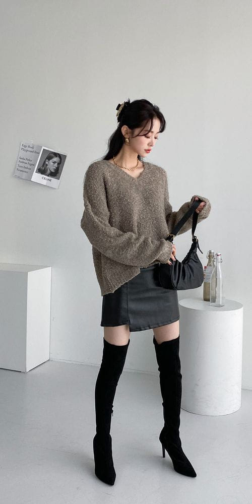 COLORANDCHOICE - Korean Children Fashion - #Kfashion4kids - Bookle Crop Vknit Top - 3