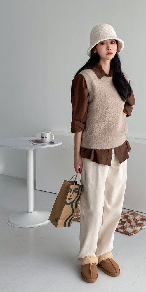 COLORANDCHOICE - Korean Children Fashion - #Kfashion4kids - Candy Cotton Twist Vest Knit Top