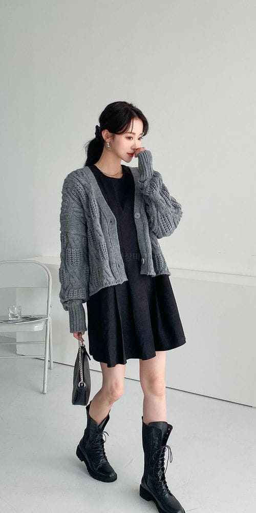 COLORANDCHOICE - Korean Children Fashion - #Kfashion4kids - Labom Twist Cardigan