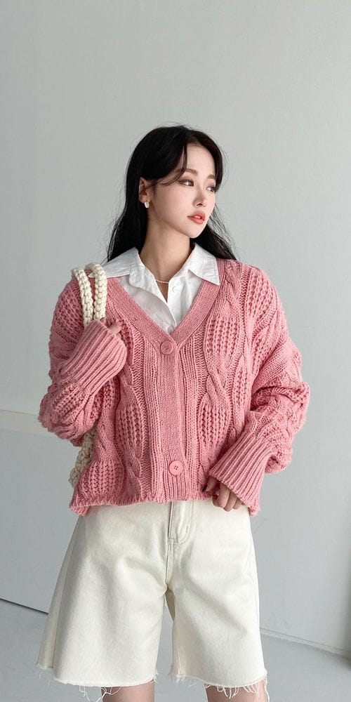 COLORANDCHOICE - Korean Children Fashion - #Kfashion4kids - Labom Twist Cardigan - 3