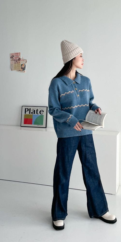 COLORANDCHOICE - Korean Children Fashion - #Kfashion4kids - Eri Jacquard Knit Top - 12