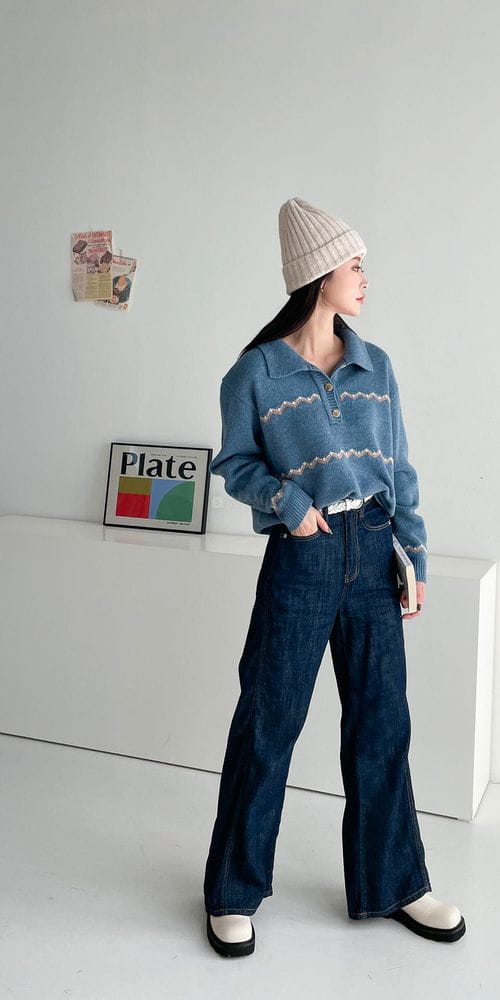 COLORANDCHOICE - Korean Children Fashion - #Kfashion4kids - Eri Jacquard Knit Top - 2