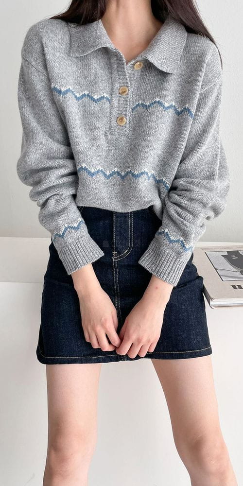 COLORANDCHOICE - Korean Children Fashion - #Kfashion4kids - Eri Jacquard Knit Top - 5