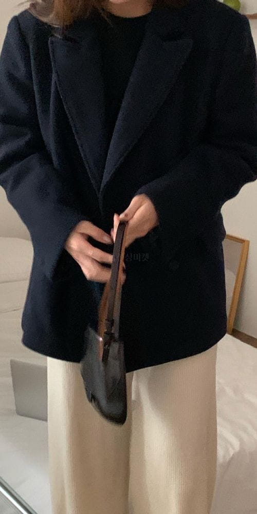 COMEHERE - Korean Children Fashion - #Kfashion4kids - Double Half Coat